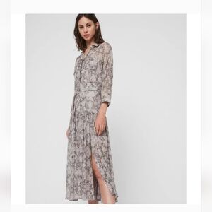 Allsaints Snakeskin Pattern Dress